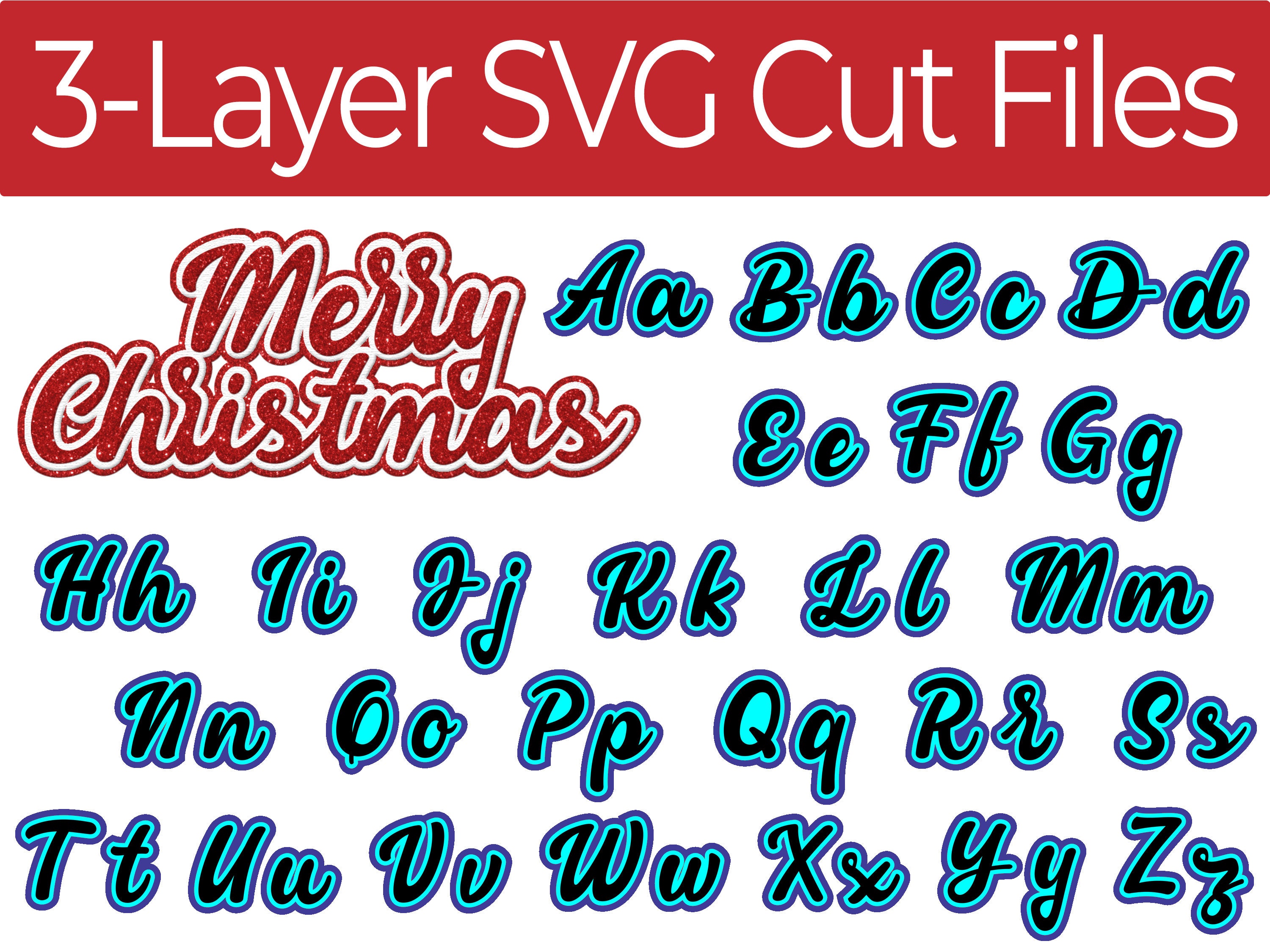 Stacked Monogram Font Svg Layered Svg Cut File New Free Beautiful - Vrogue