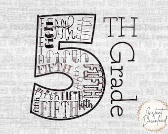 Fifth Grade SVG | Back to School SVG | 5th Grade Shirt | First Day of School | Teacher Gift