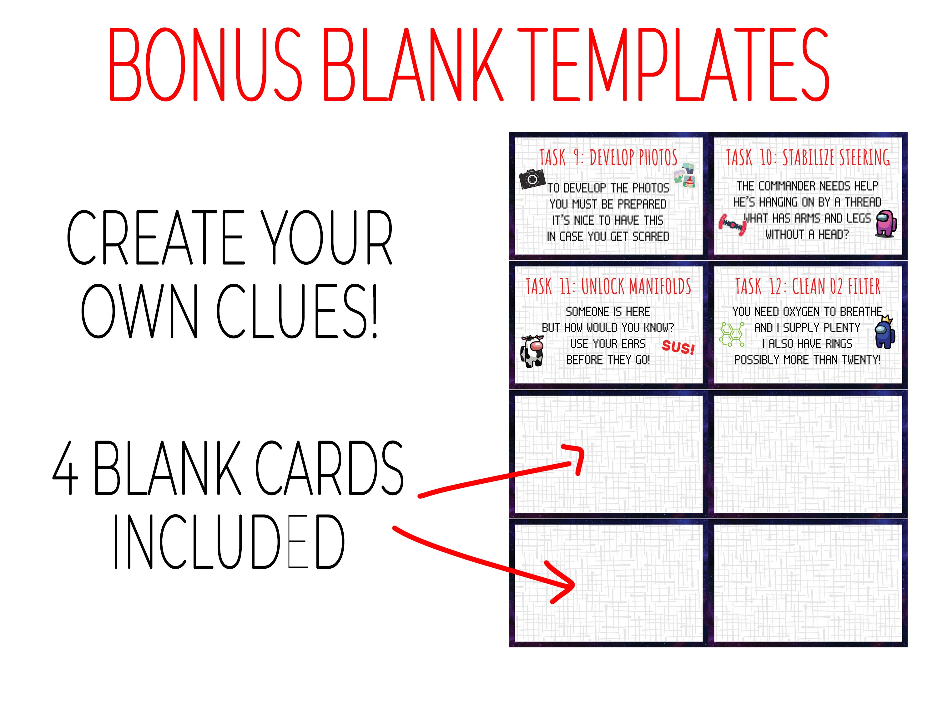 Among Us Scavenger Hunt Outdoor Scavenger Hunt DIGITAL Etsy