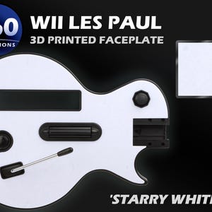 Guitar Hero Wii Les Paul 3D Printed Faceplate V3