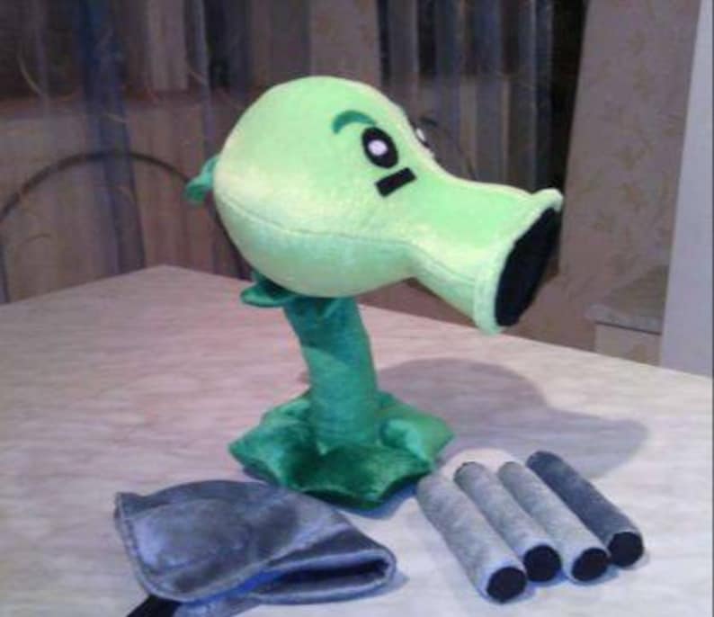 Large Plush Toy Peashooter From the Game Plants Vs. Zombies. 30cm - Etsy