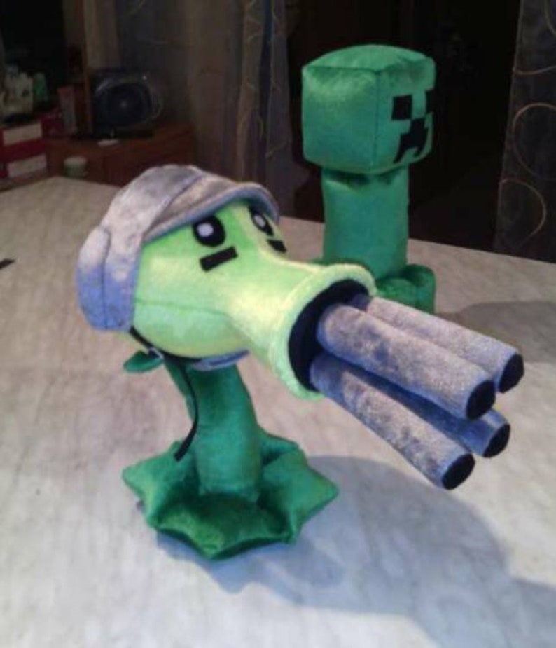 Large Plush Toy Peashooter From the Game Plants Vs. Zombies. 30cm - Etsy