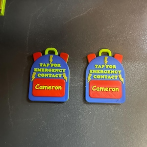 custom NFC Emergency Contact keychains