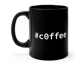 c0ffee hashtag mug | #coffee | hastag | code | developer | programmer | css | html | gift | nerd | geek | font | gift for him her son social
