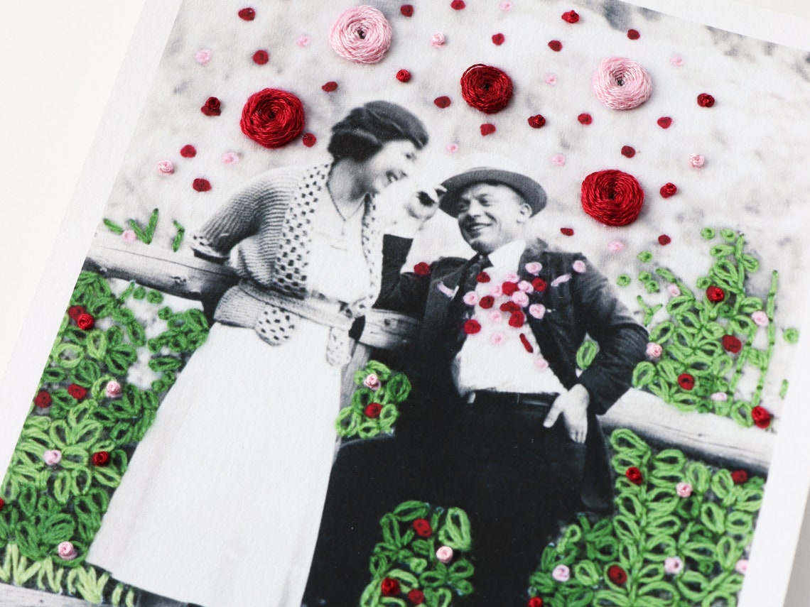 Limited Edition Hand Embellished Giclée Fine Art Print Hand Embroidered