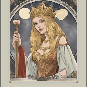 Plantilla CANVA de Tarot Deck, 78 cartas editables, Plantilla de cartas de Tarot, Tarot de baraja completa, Plantilla de Tarot personalizable