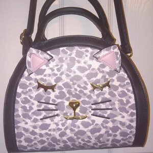 Luv Betsey By Betsey Johnson Silver and Pink Kitty Cat Face Backpack Luv betsey cat pink - Gem main image 4