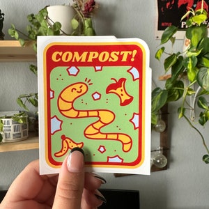 Compost Worm Sticker