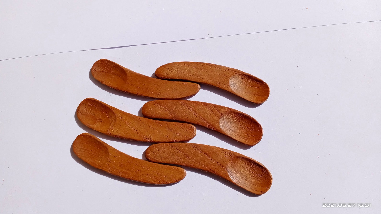 100pieces wooden cosmetic spatula / curved spatulas /wooden Etsy