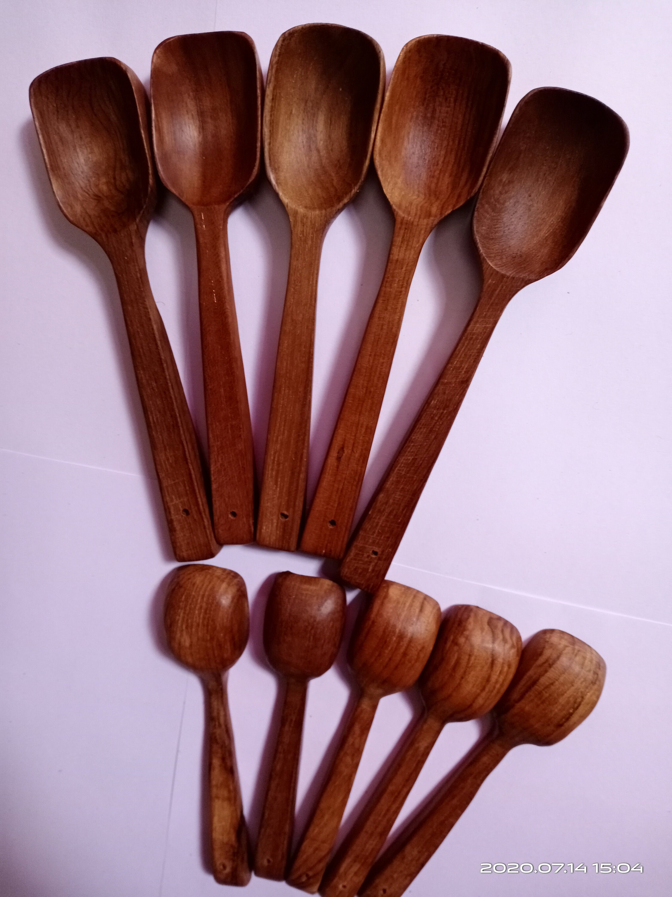 24peice of square spoon 100 indian wooden square spoon squre Etsy