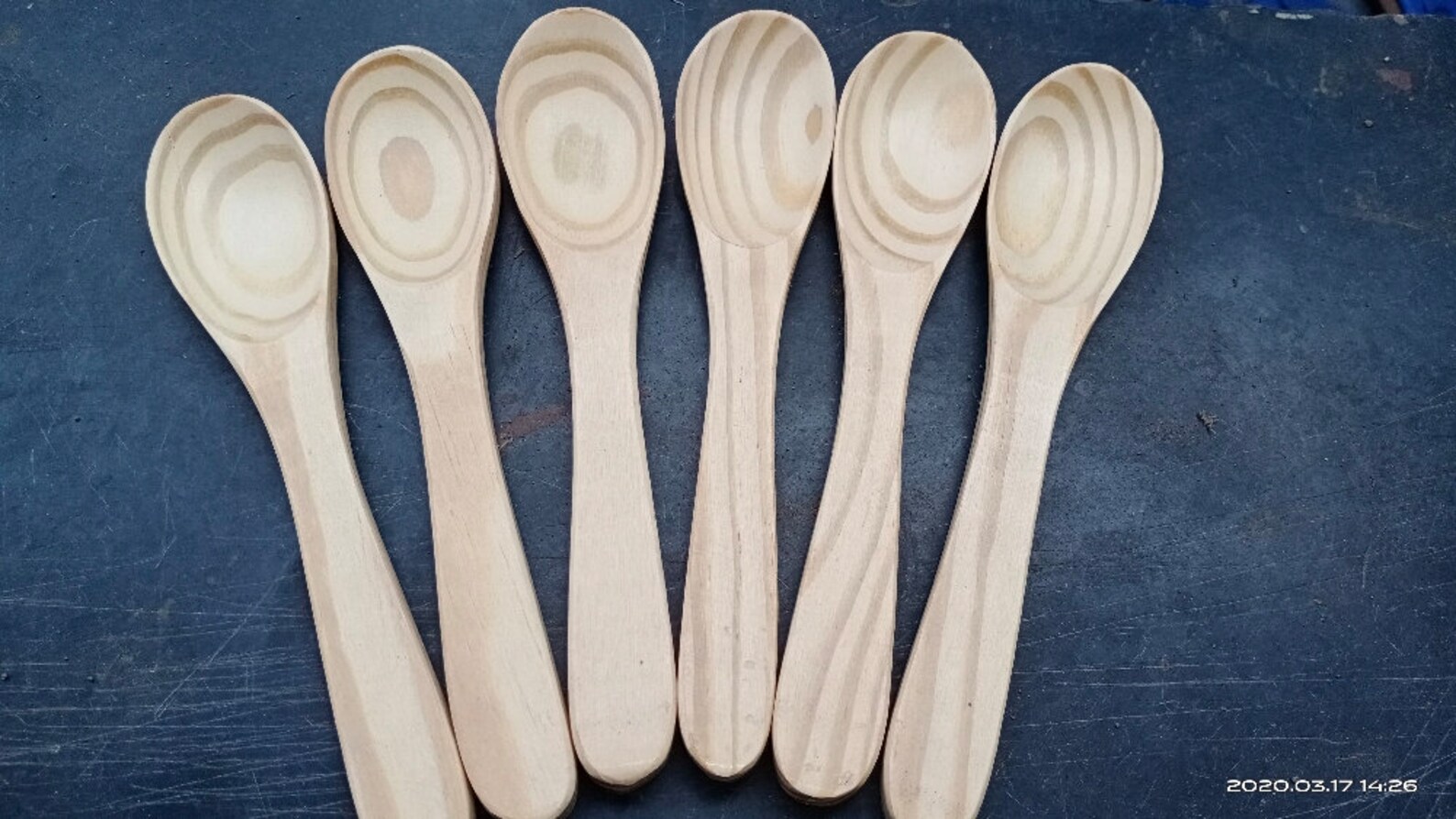 10peices Normal Eating Spoon Pine Wooden Normal Eating Spoon Etsy