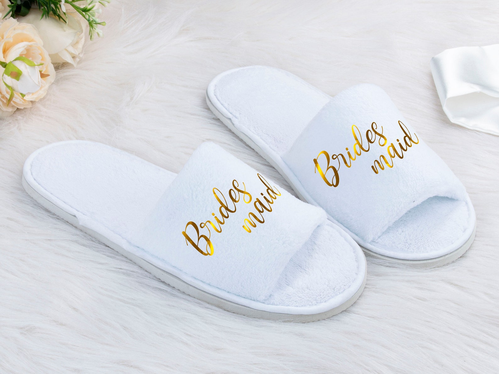 bridal party slippers