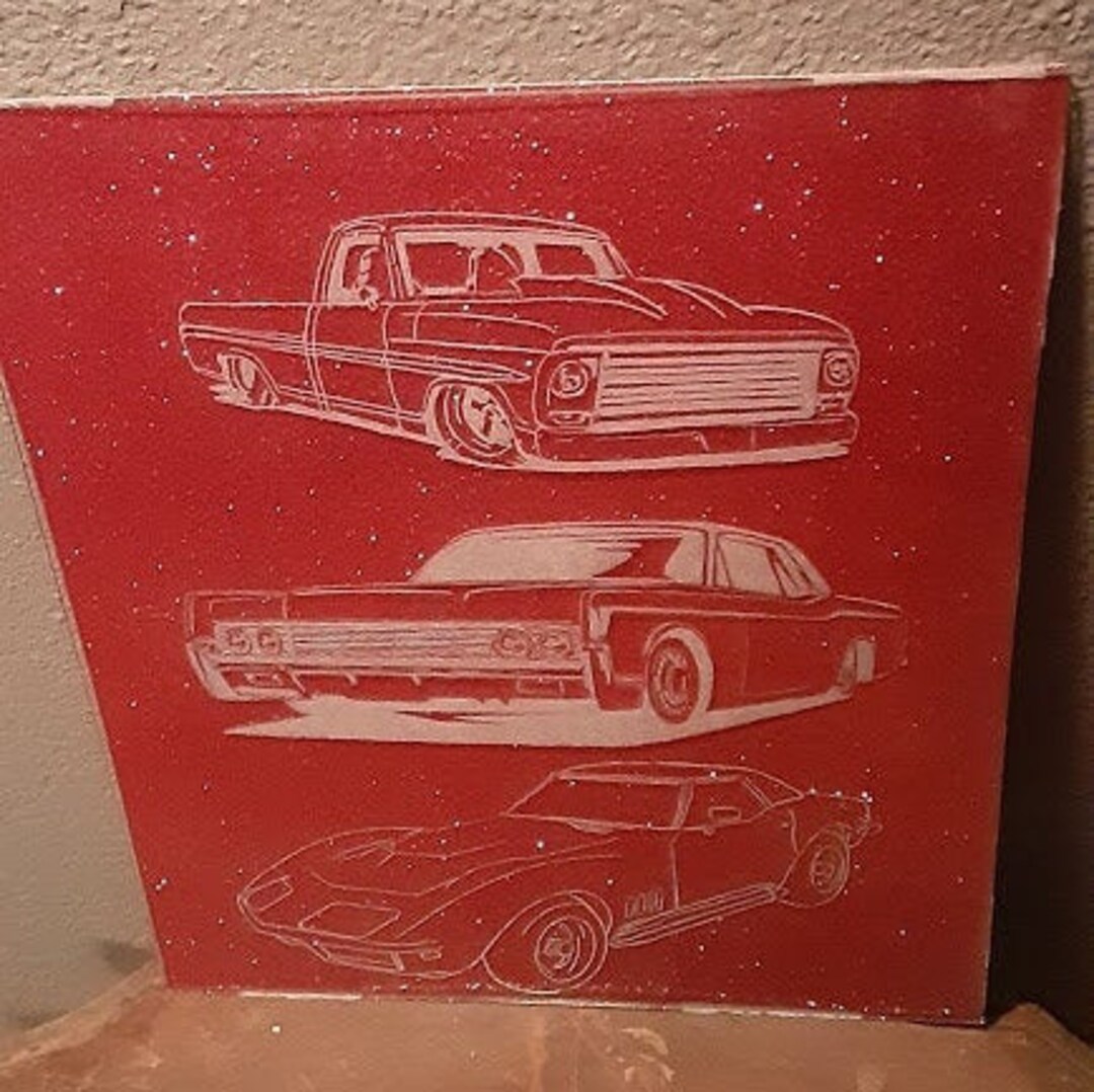 10x12 3 Vehicle Etching Etsy