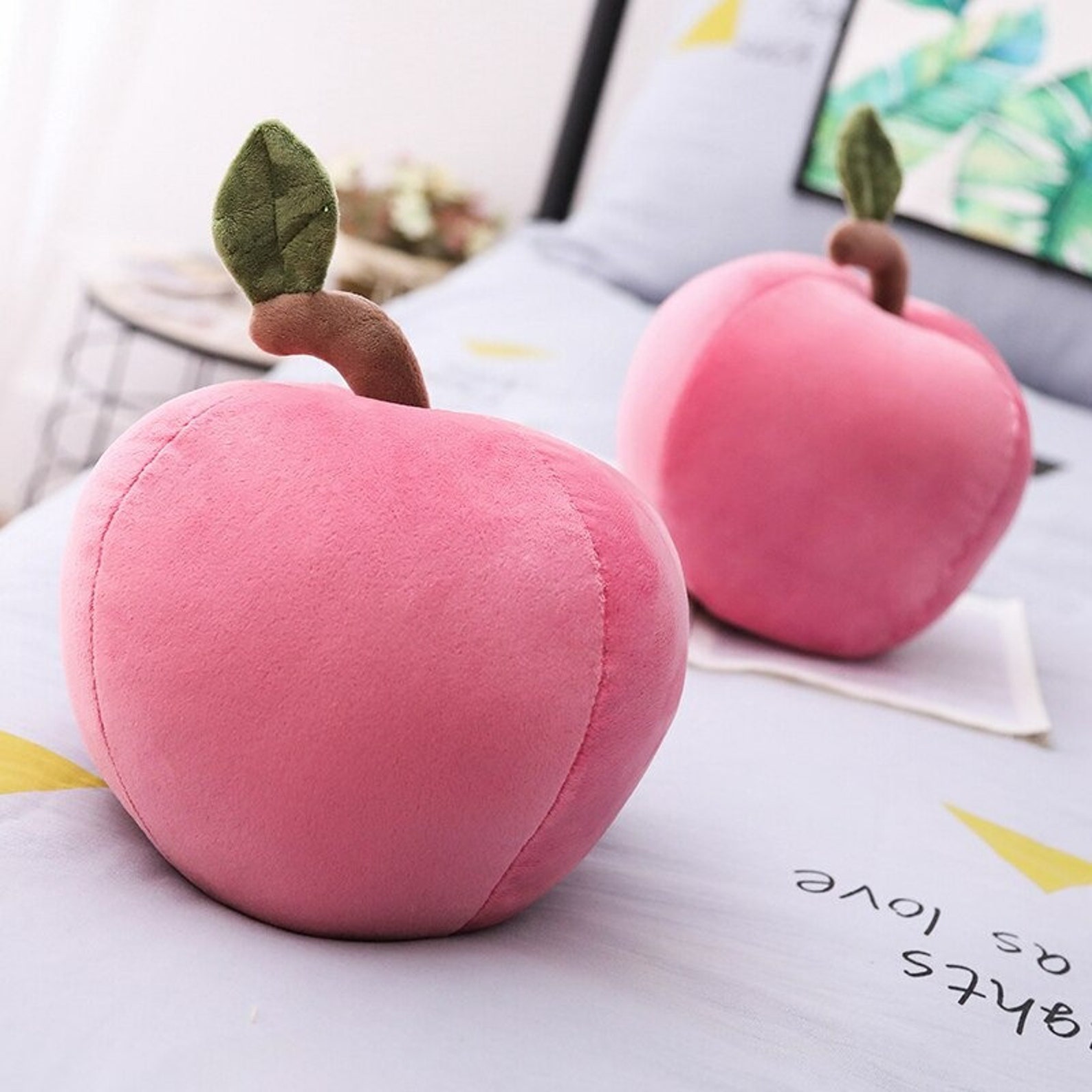 Simulation Apple Plush Toy Soft Sweet Cartoon Apple Stuffed | Etsy
