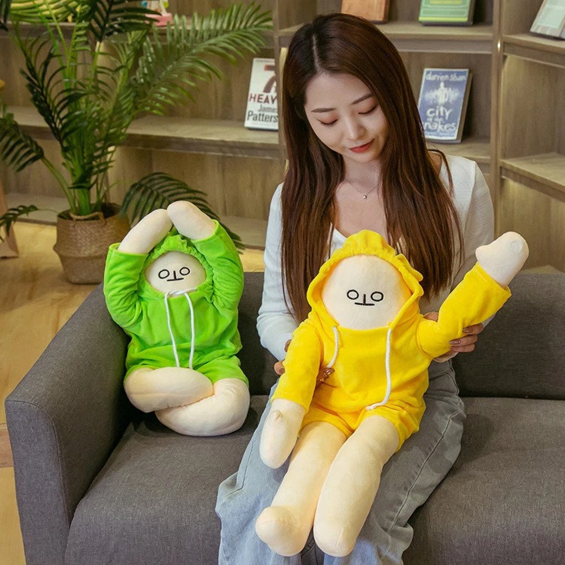 WOONGJANG Dolls Yellow Banana Man Plush Toys Korea Popular Etsy
