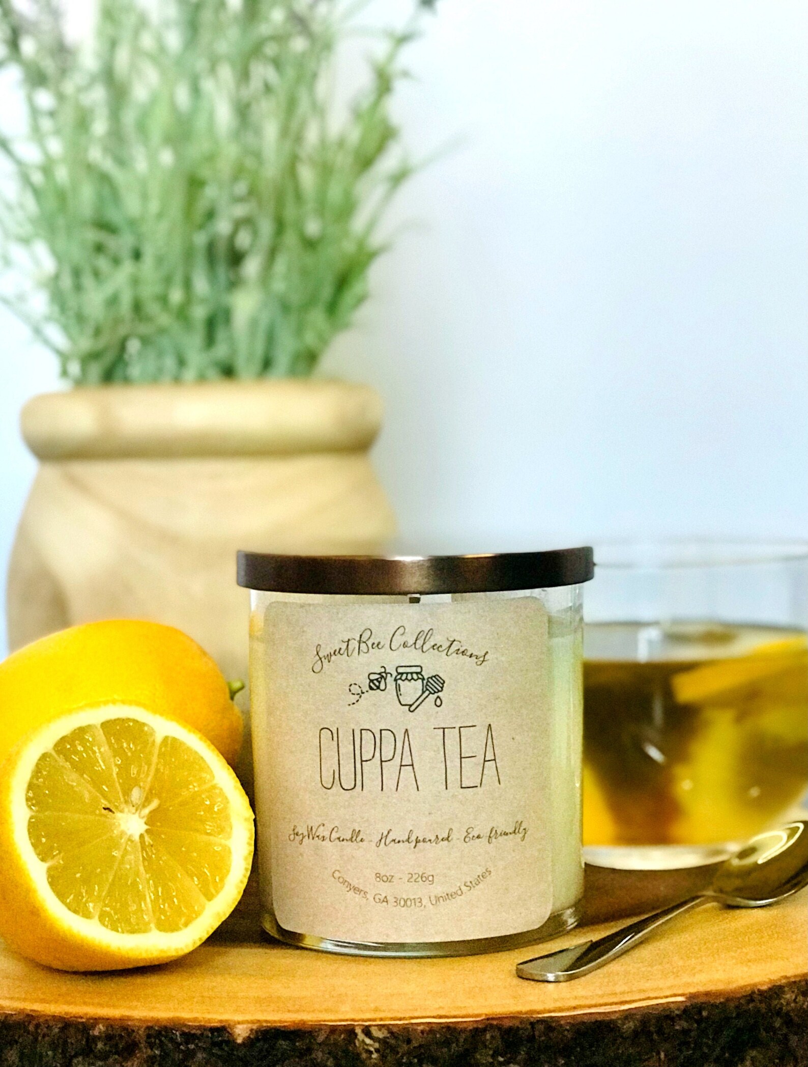 Cuppa Tea White Tea Scented Soy Wax Candle Handmade Etsy
