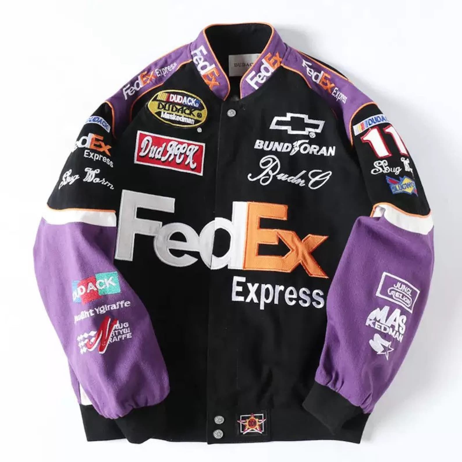 Custom vintage Style FedEx NASCAR Racing Jacket Collectable Etsy