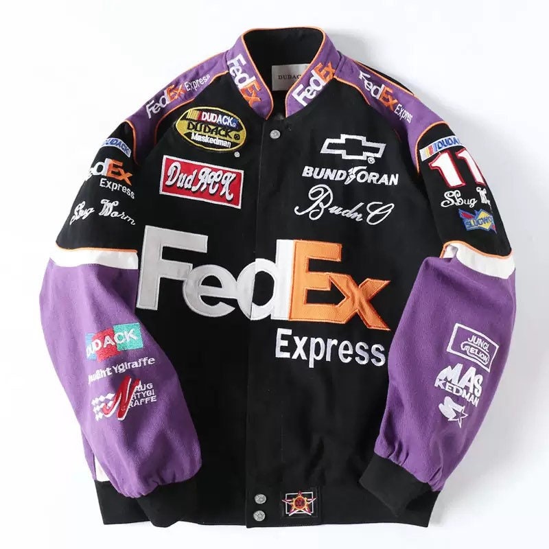 Custom Vintage Style FedEx NASCAR Racing Jacket Collectable Etsy