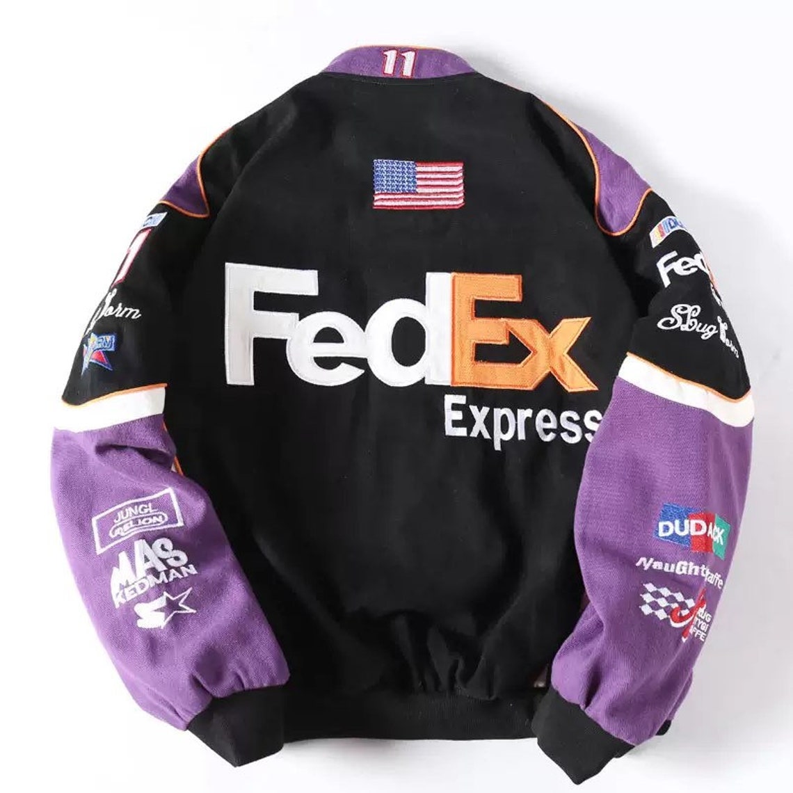 Custom vintage Style FedEx NASCAR Racing Jacket Collectable Etsy