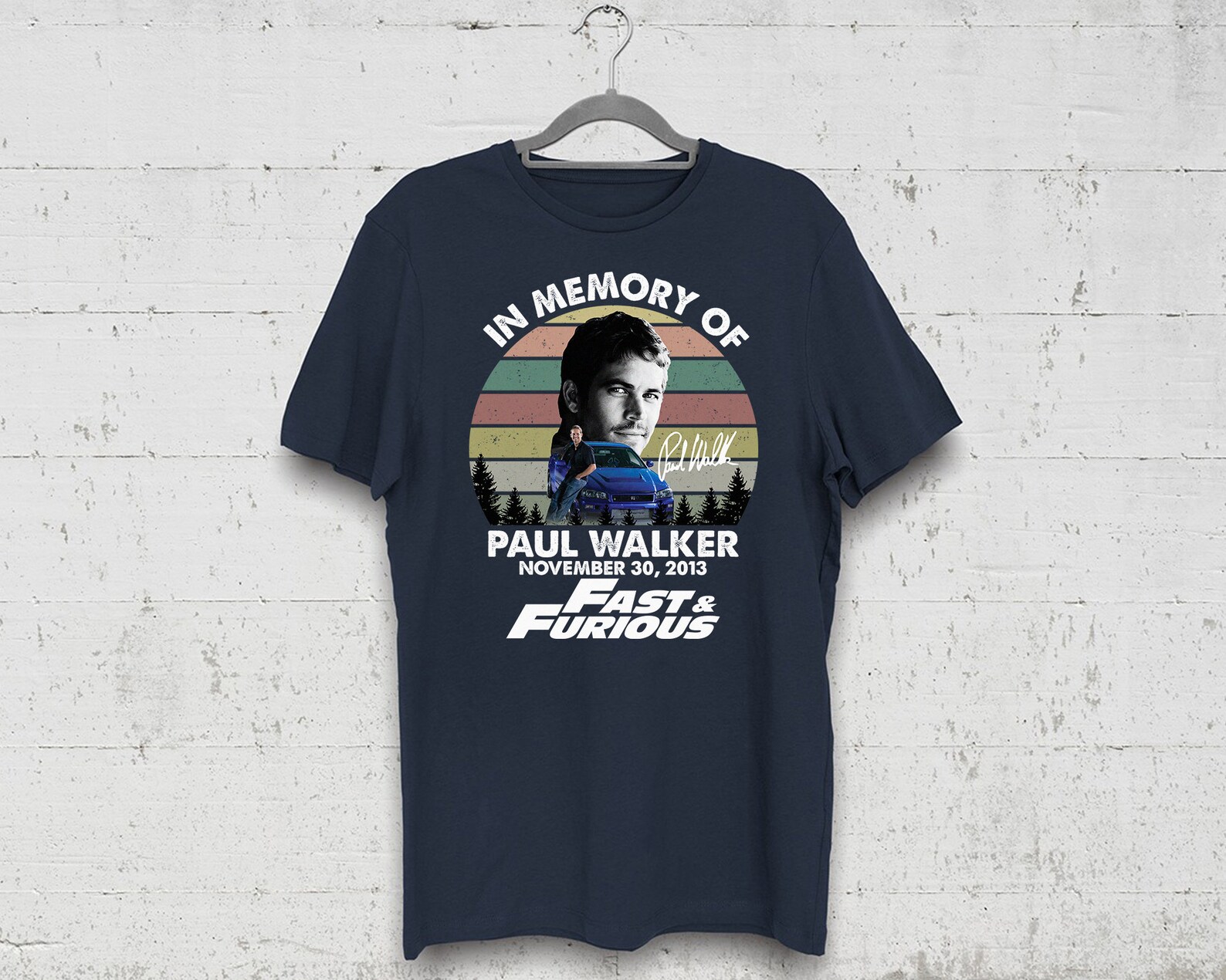 Fast and Furious Paul Walker shirt In Member of Paul Walker Etsy