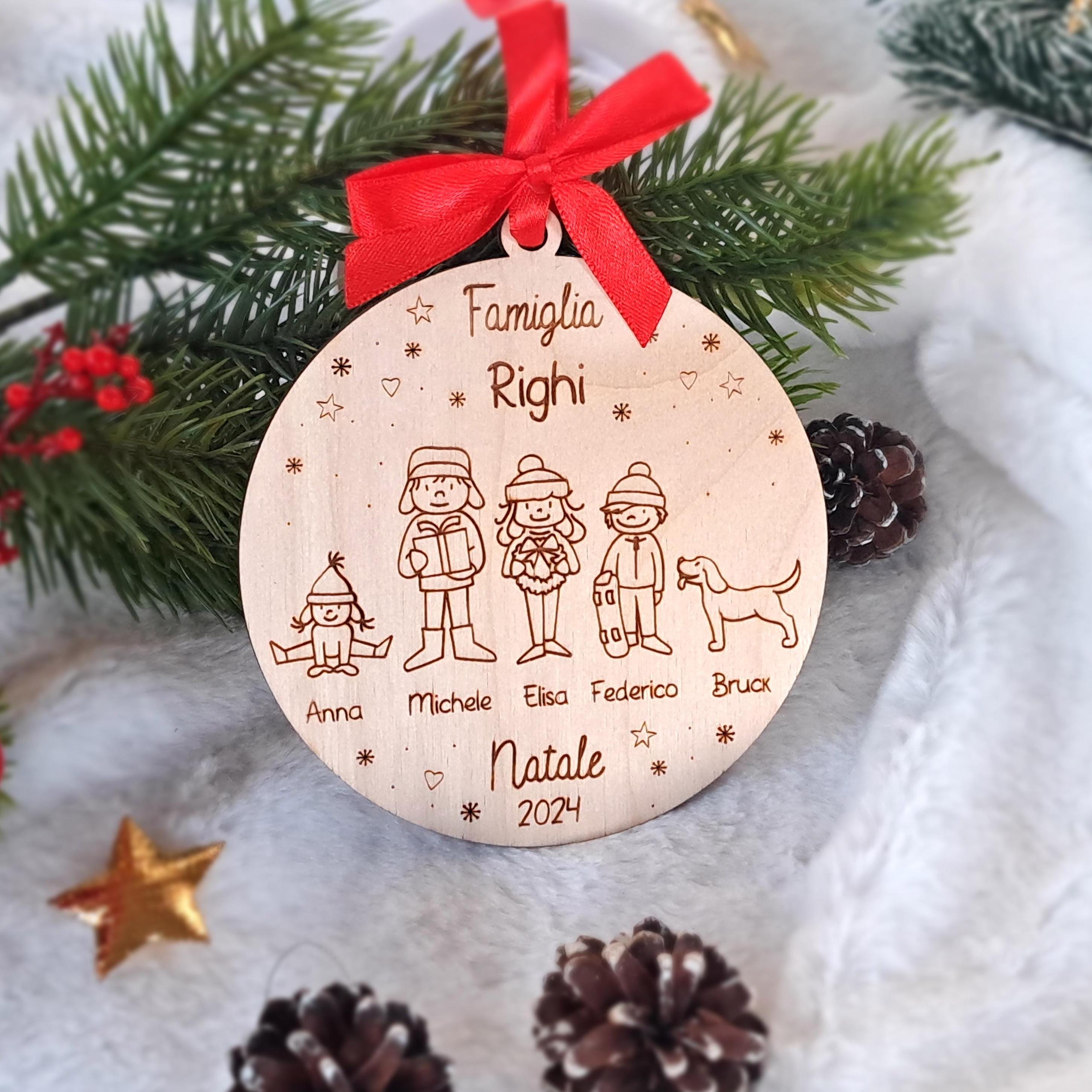 Palline di natale dipinte Italia