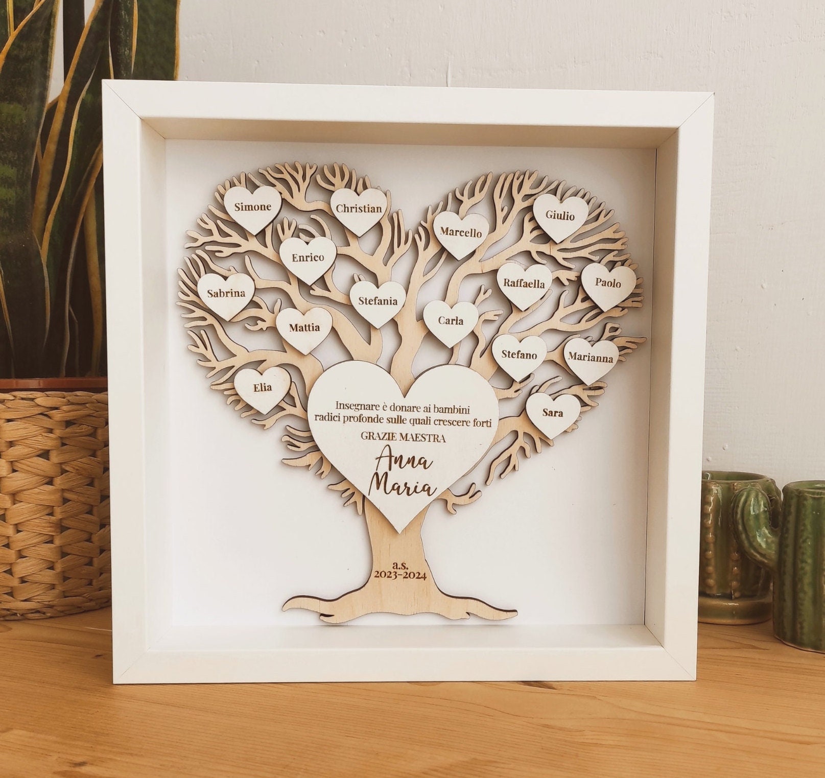 Stampa Su Tela Divertente Per Aula | Poster Motivazionale Con Cornice In Legno | Regalo Originale Per Insegnanti Di Inglese E Studenti - 2