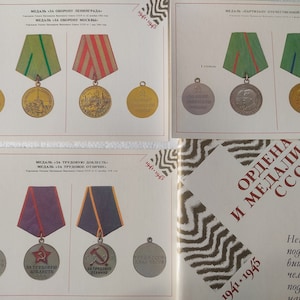 set 35 cartoline Ordini e Medaglie dell'URSS carta Medaglia militare dell'Unione Sovietica Decorazioni cartolina di guerra Comunista Socialista
