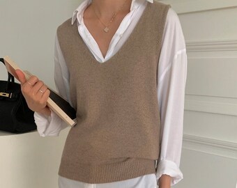 womens knit vests for sale