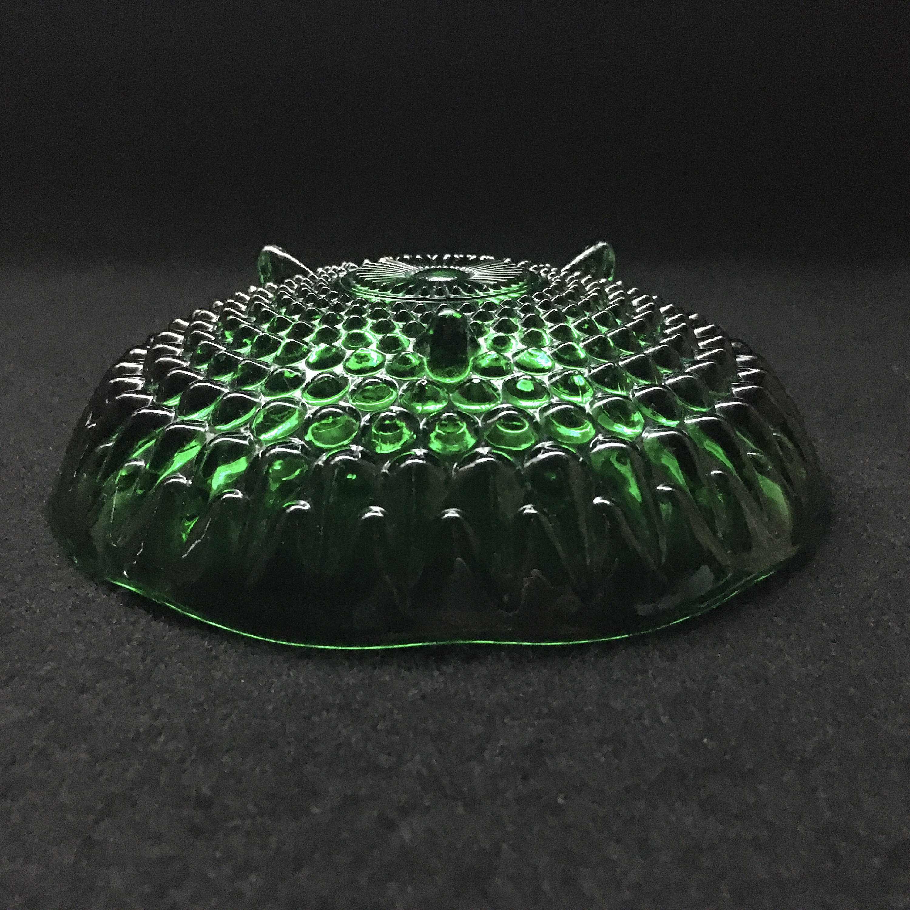 Green Depression Glass Candy Dish made by Fostoria. Etsy