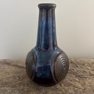 Vase vintage en céramique par Einar Johansen pour Søholm, Danemark, 1960s | Signé | Poterie moderne scandinave Mid-Century
