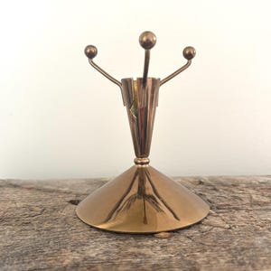 Brass Candlestick Holder by Gunnar Ander for Ystad Metall, Sweden, 1950s