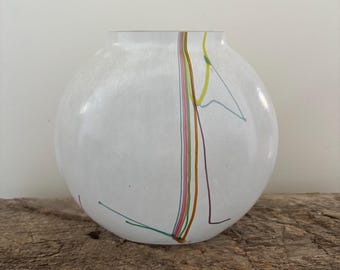 Vaas Rainbow 78224 van Bertil Vallien voor Kosta Boda 1980s | Gesigneerd