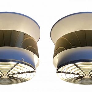 Rare Pair Hans Agne Jakobsson T771/360M Ceiling Lamps | Markaryd, Sweden 1960 | Mid Century Modern