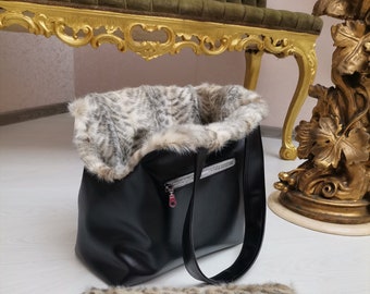 Carrying Bag Dog Puppy Auto hammock Dog York Cats Spitz Winter Pet Bag Leopard Bag Dog Bag Accessories for Dogs Sling for Yorke Maltiese