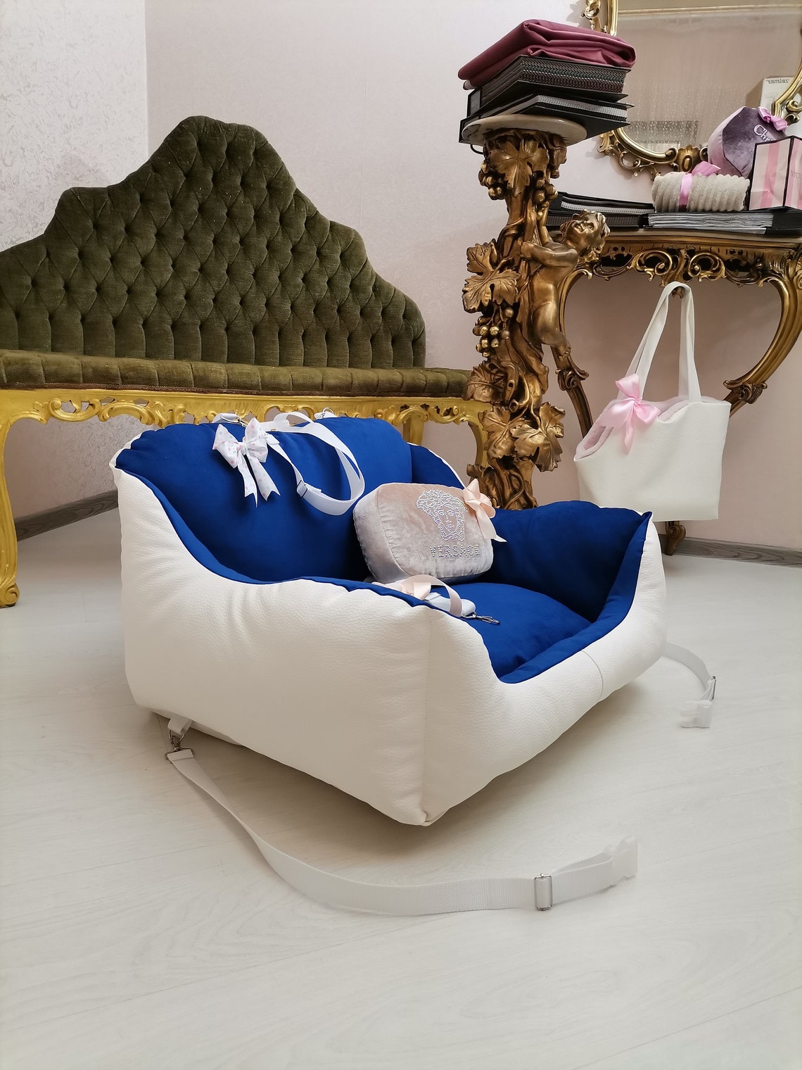 MoYouno Hunde Autositz - Haustiersitz Für Autoarmlehne