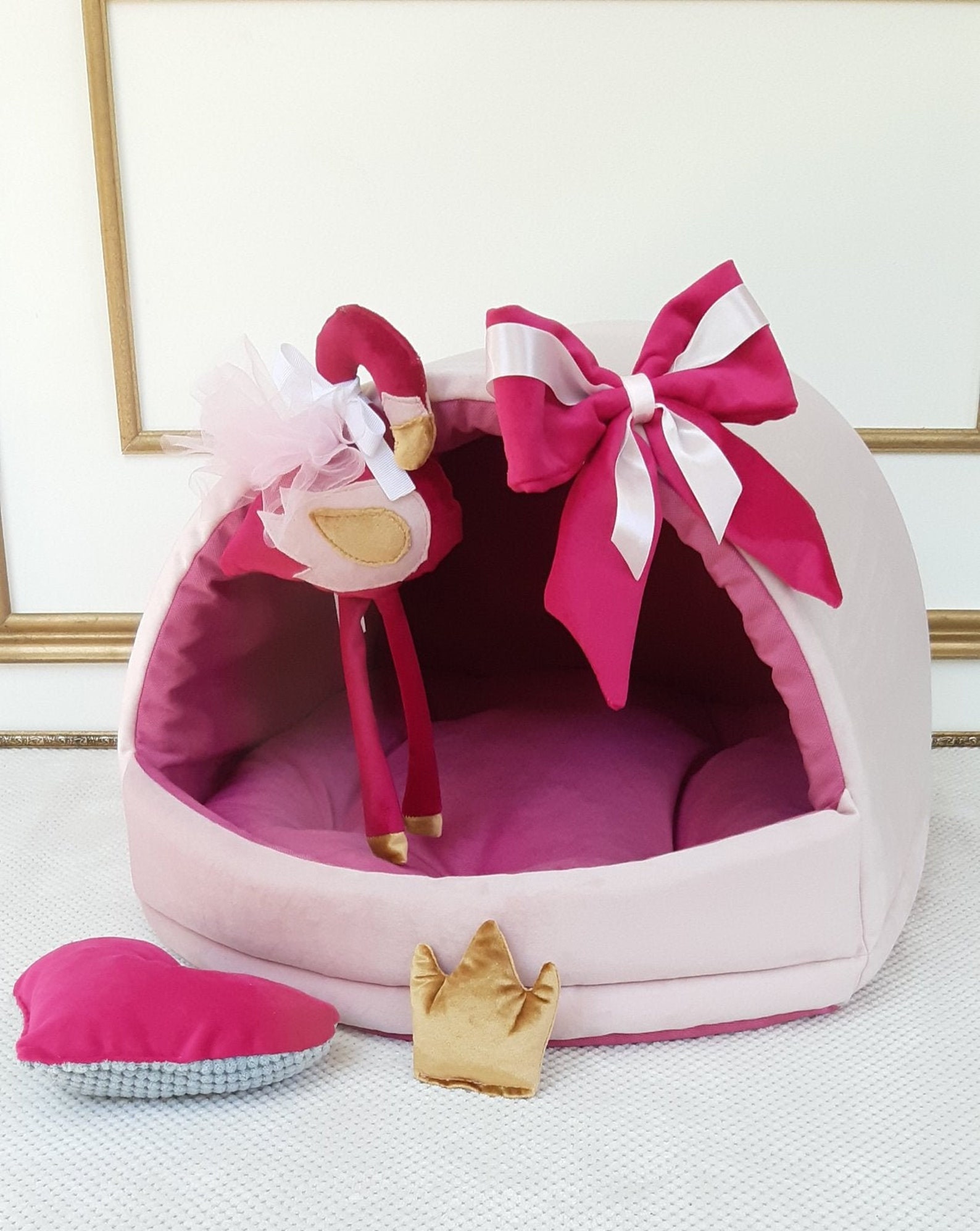 Puppy House Magic Dog House Pink Dog Crib Pink Cat House Dog Etsy