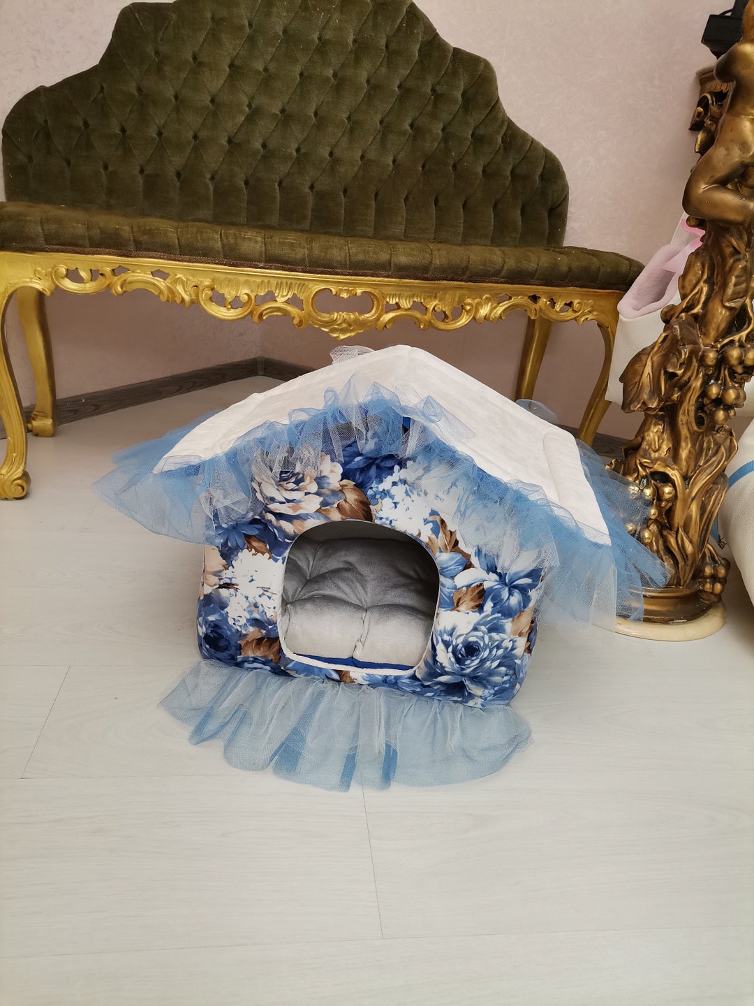 Bed for Mini Dogs or Kitten House for Mini Spitz Mattress for Puppy ...