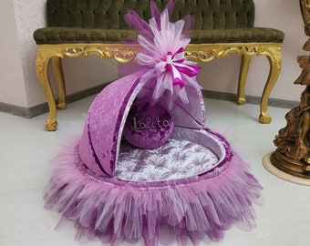 Bed for dogs Puppy crib Chihuahua house Gift for small dogs Mattress for dog Atelier for dogs Furniture for pet Spitz crib Pink crib  puppy