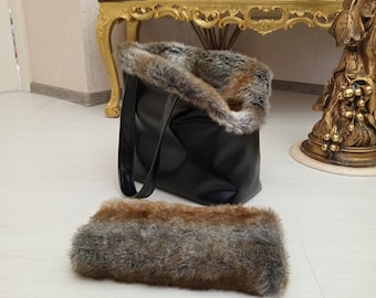 Dog carrier bag Dog Cold Weather Fur Carrying Puppy Backpack Cosmetic Bag for Spitz Chihuahua Warm Cat Carrier Leather Dog Travel Bag walk