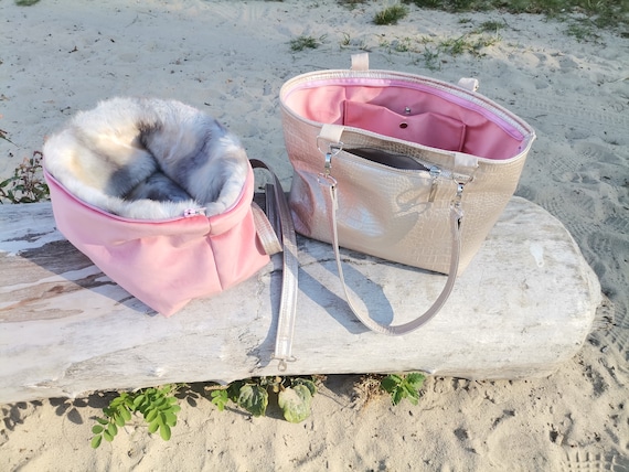 Removable Fur Dog Carrier Puppy Fur Bag for Cold Weather Hundetasche Pelzträger für Welpen Umhängetasche für Haustiere Hundezubehör