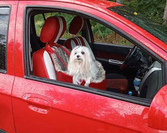 Car seat for puppy dog Carhamac for two dogs Car seat  pets Car seat for chihuahua Siège d’auto pour animalerie pour chiens Lit pour chiens