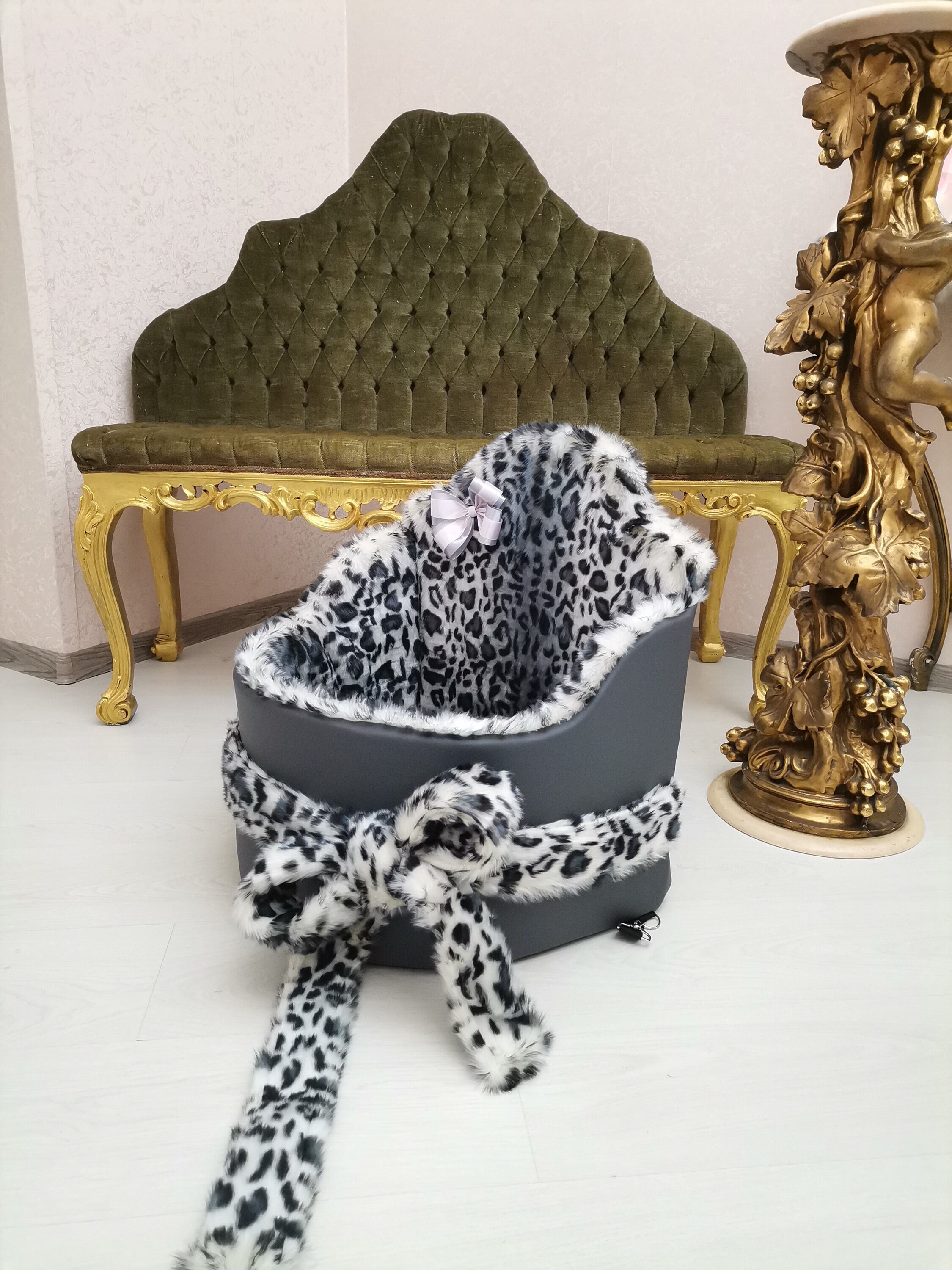 Car Seat For Dog Leopard Puppy Autogamak For Mini Dog With Enimal Print Car Seat For York Chihuahua Toy Terrier Spitz  Car seat  mini puppy