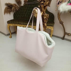 Winter Dog Bag with Fur Puppy Carrier Warm Dog Carrier Bag Dog Carrier Leopard Dog Backpack Accessories For Dogs Chihuahua Toy Terrier