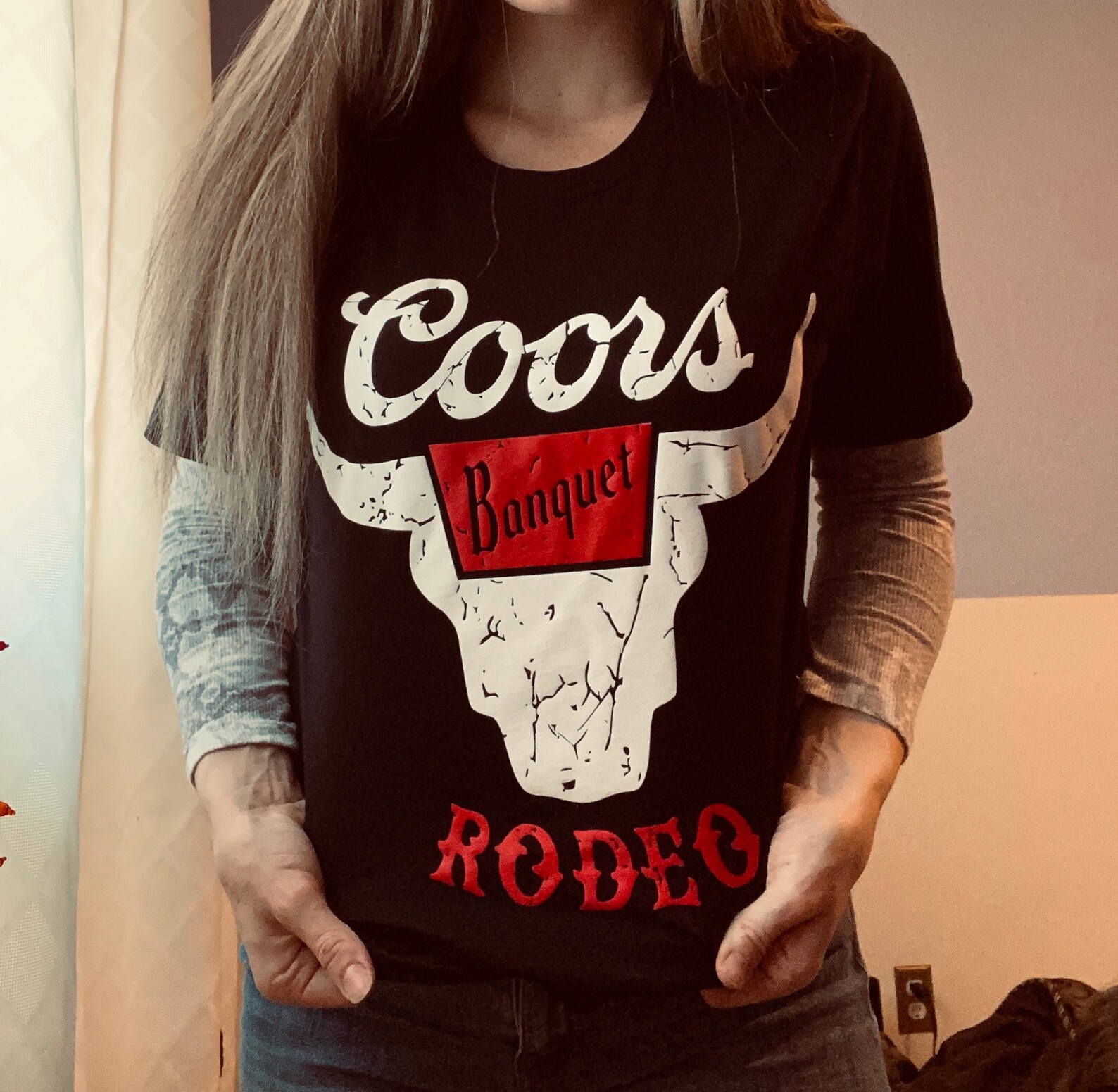 Coors Rodeo Tshirt or Crop top Graphic Tshirt Beer shirt Etsy