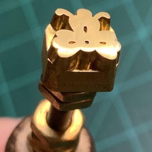 Sello de latón en el mango para encuadernación personalizada / Fabricación a medida / Recreación histórica