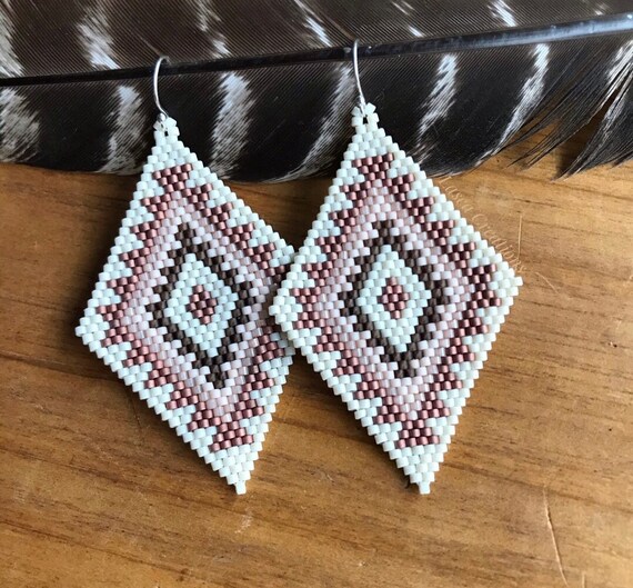 Brick stitch hotsell beaded earrings