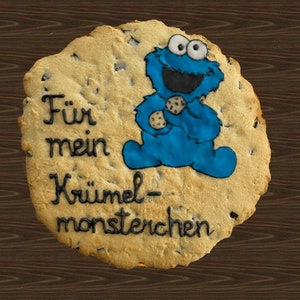 Dein Motiv auf einem Keks, Personalisierte Giant Cookies 30cm, Geschenkidee zum Geburtstag, Muttertag, Vatertag, Firmen,Ehe, Hochzeit,Paare Bild 1