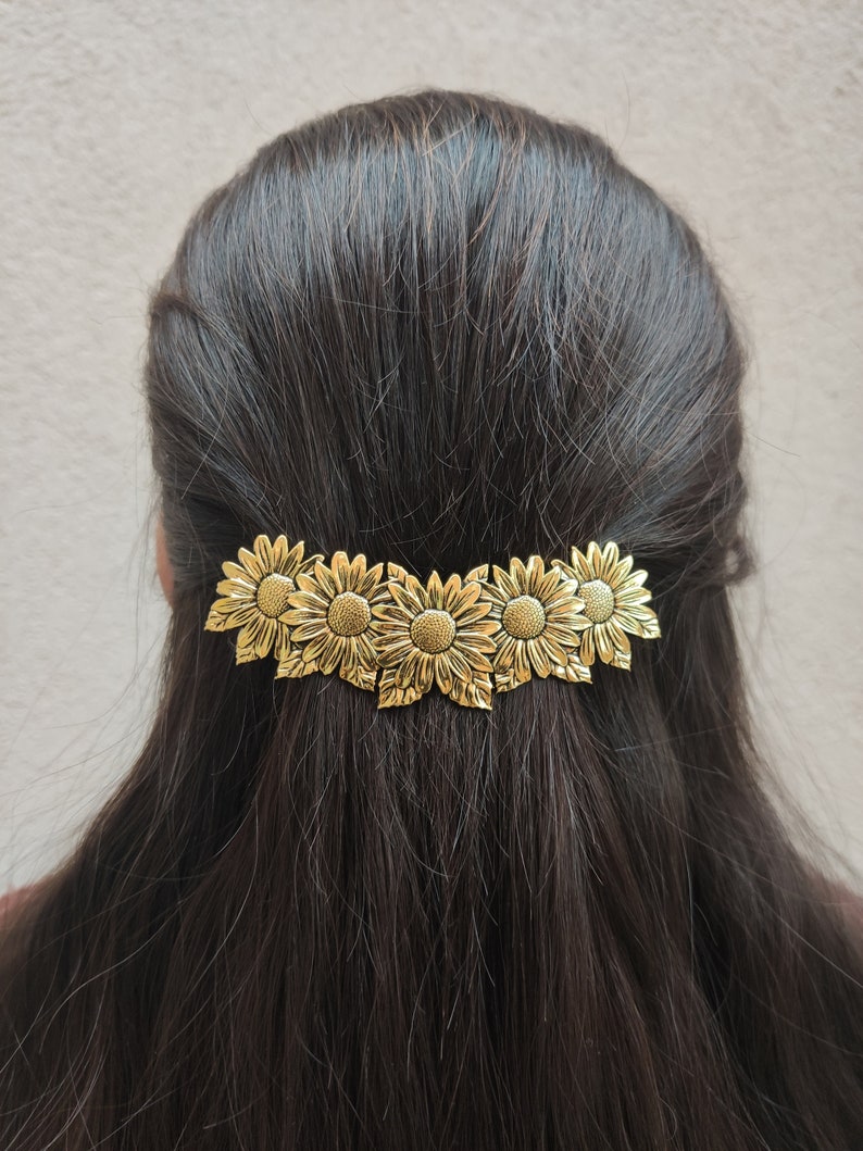 Barrette cheveux Doré