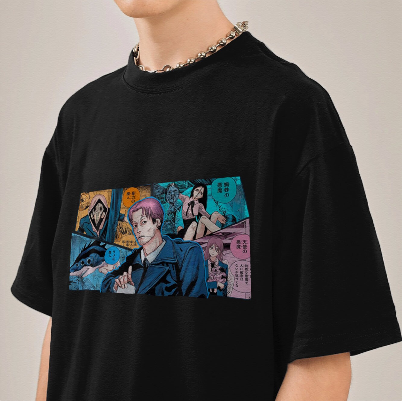 chainsaw man manga shirt