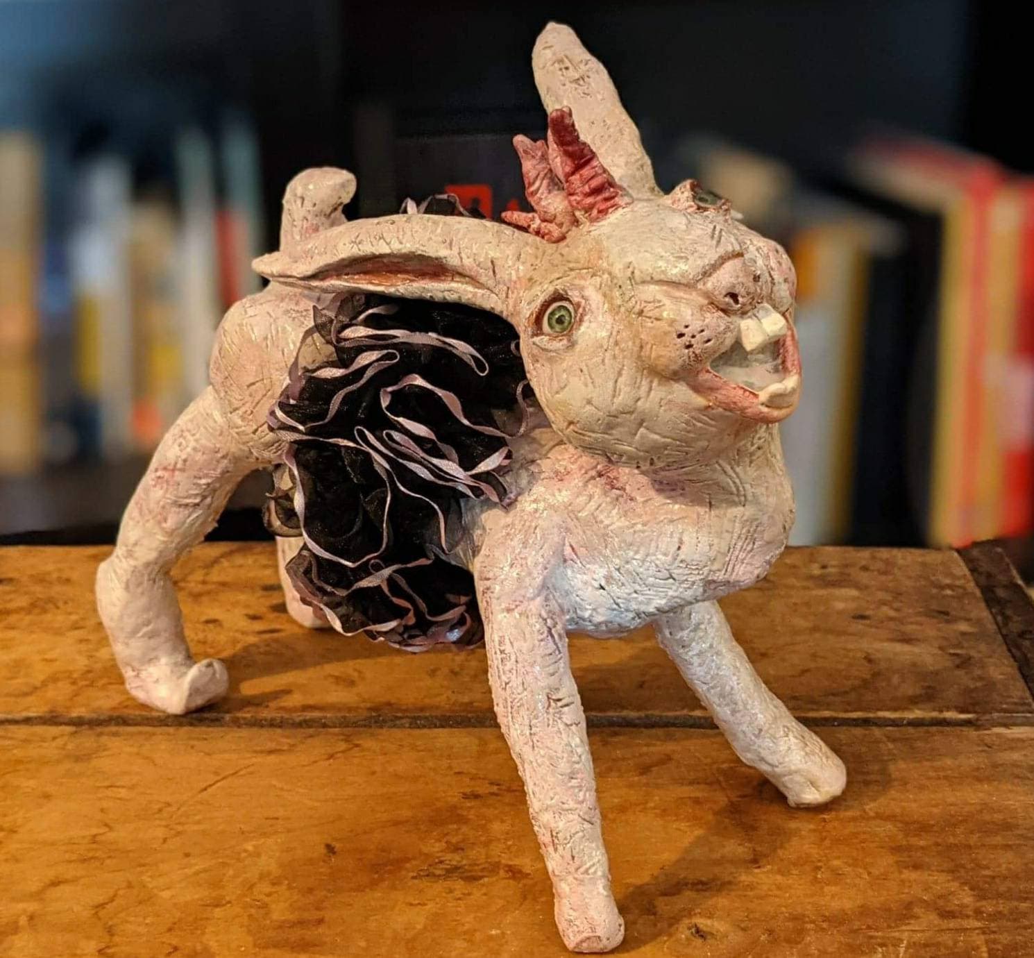 Ramona OOAK Rabbit Art Doll Pink Rabbit Punk Bunny Creepy - Etsy UK